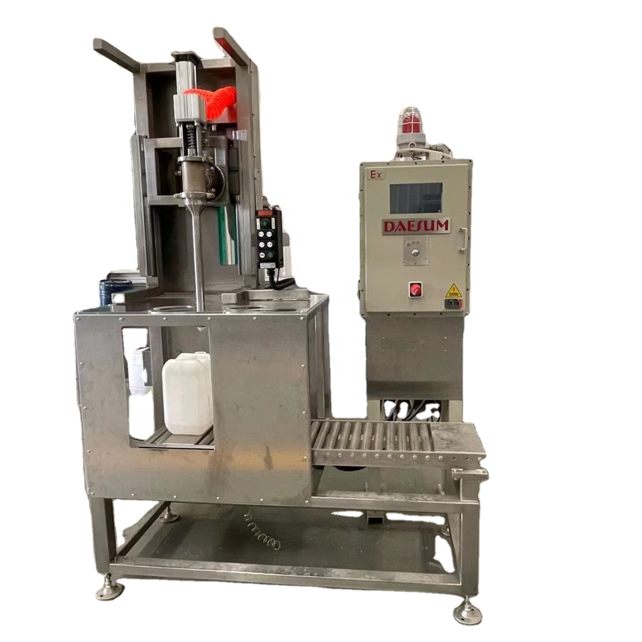 10L18L25L Double Nozzle Semi-auto Jerrycan Pail Oil Chemical Liquid Acrylic Resin H2O2 Filling Machine Filler